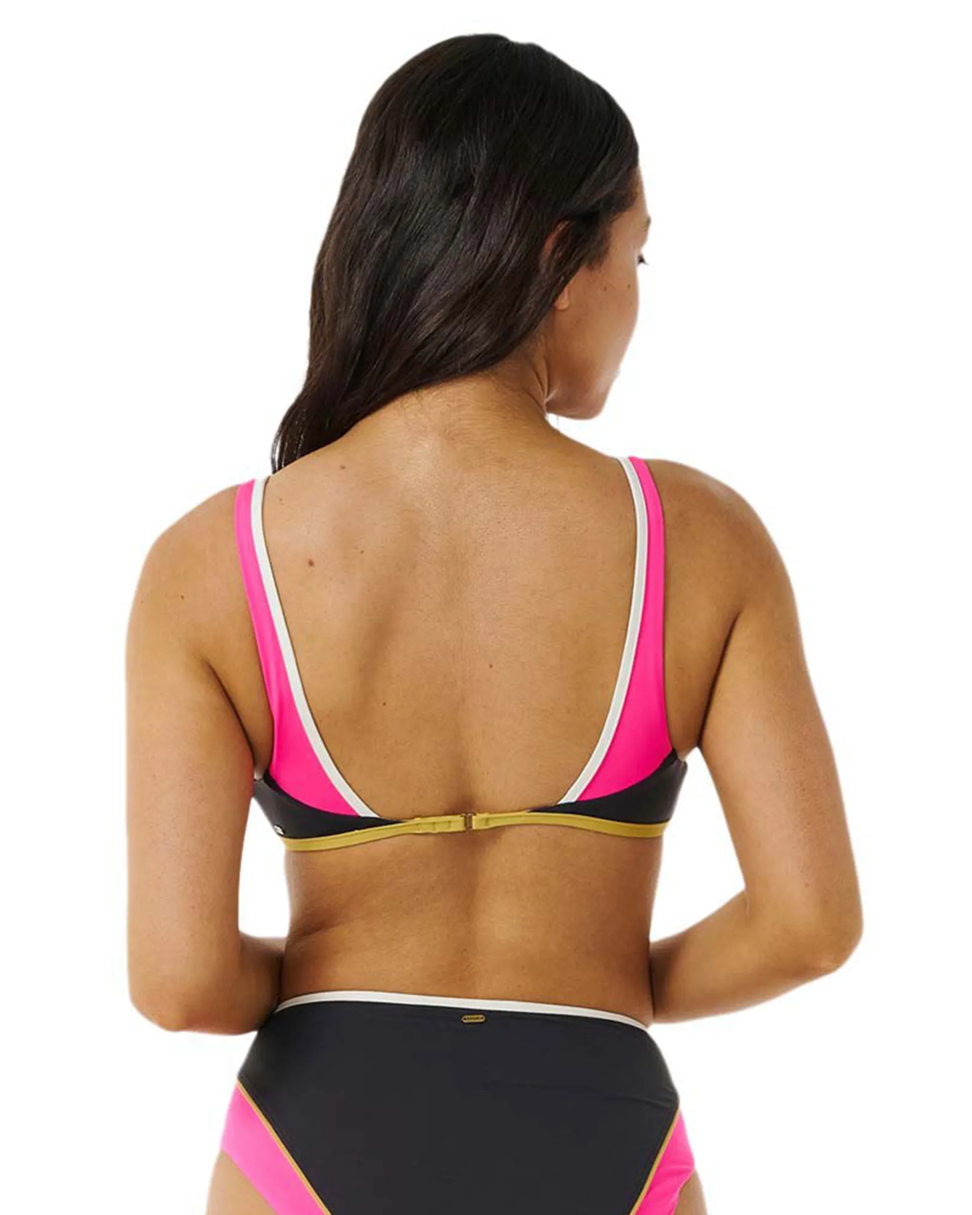 Hibiscus Heat Splice Crop Bikini-Oberteil (Vergangene Saison)