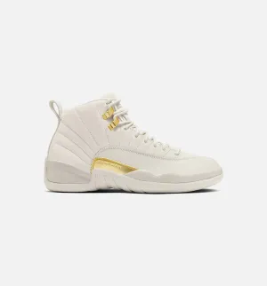 Jordan Bekleidung Air Jordan 12 Retro Phantom Damen Lifestyle-Schuh - Phantom/Metallic Gold/Weiß