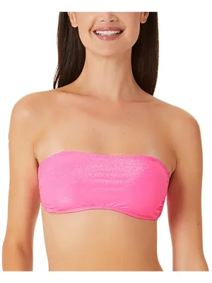 Junior Damen Metallic Bandeau Bikini Oberteil