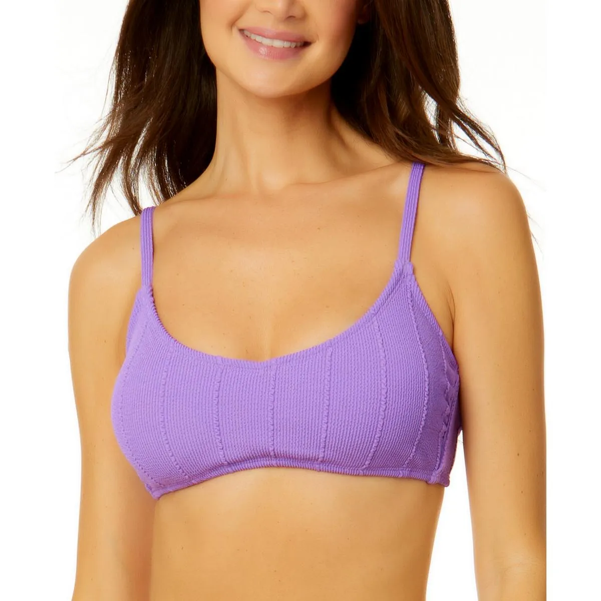Juniors Damen Rippen-Boning Bikini Oberteil