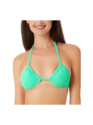 Damen Bikini-Oberteil aus Rippstoff mit Frottier für Juniorinnen