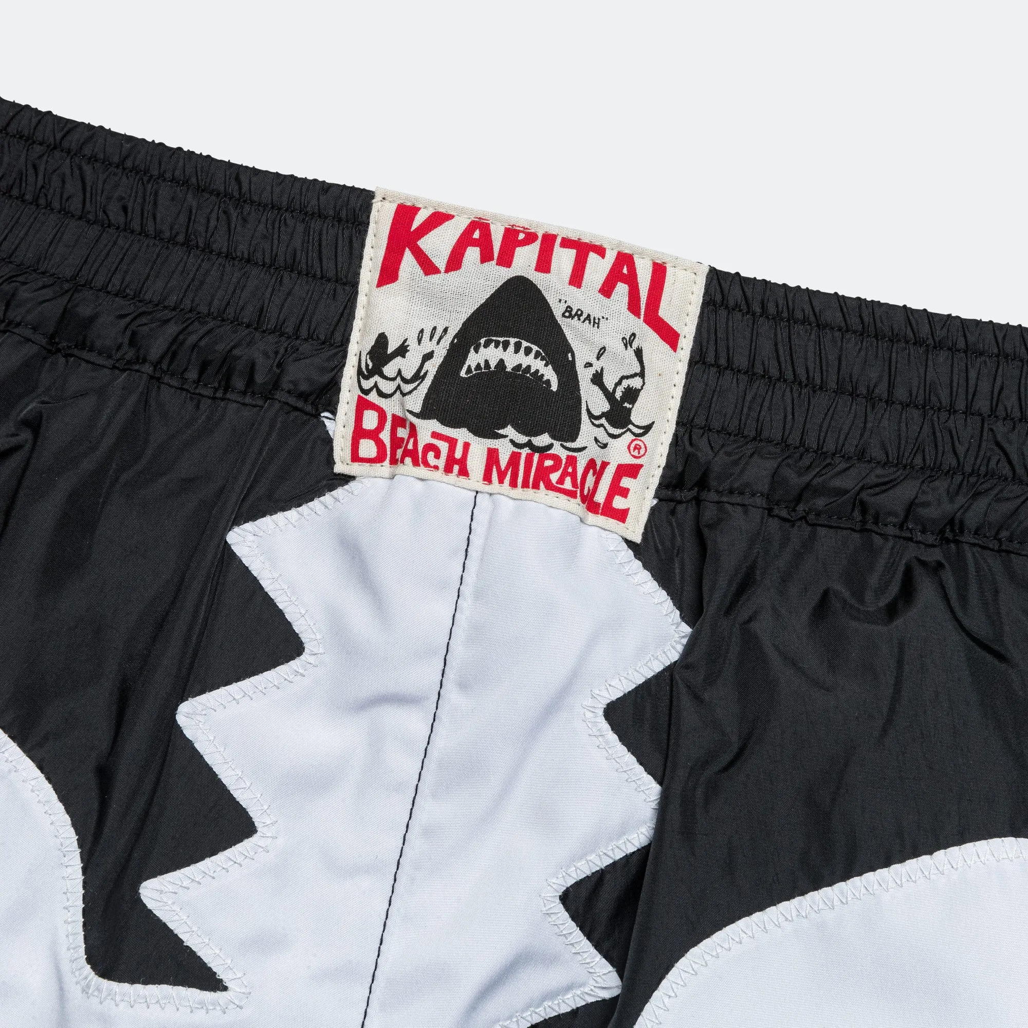 Kapital Clothing Nylon BONE Badehose - Schwarz