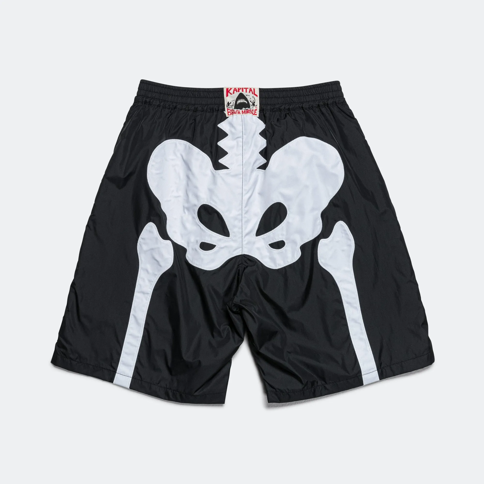 Kapital Clothing Nylon BONE Badehose - Schwarz