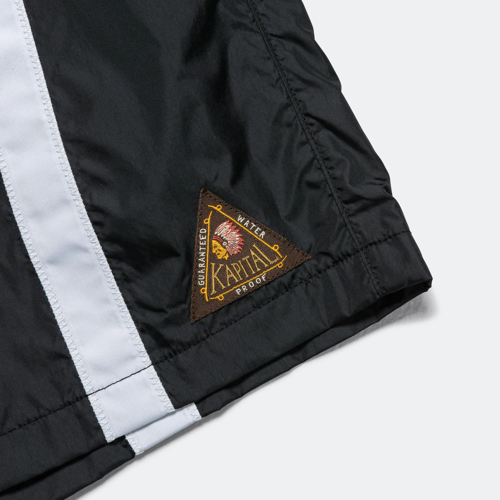 Kapital Clothing Nylon BONE Badehose - Schwarz