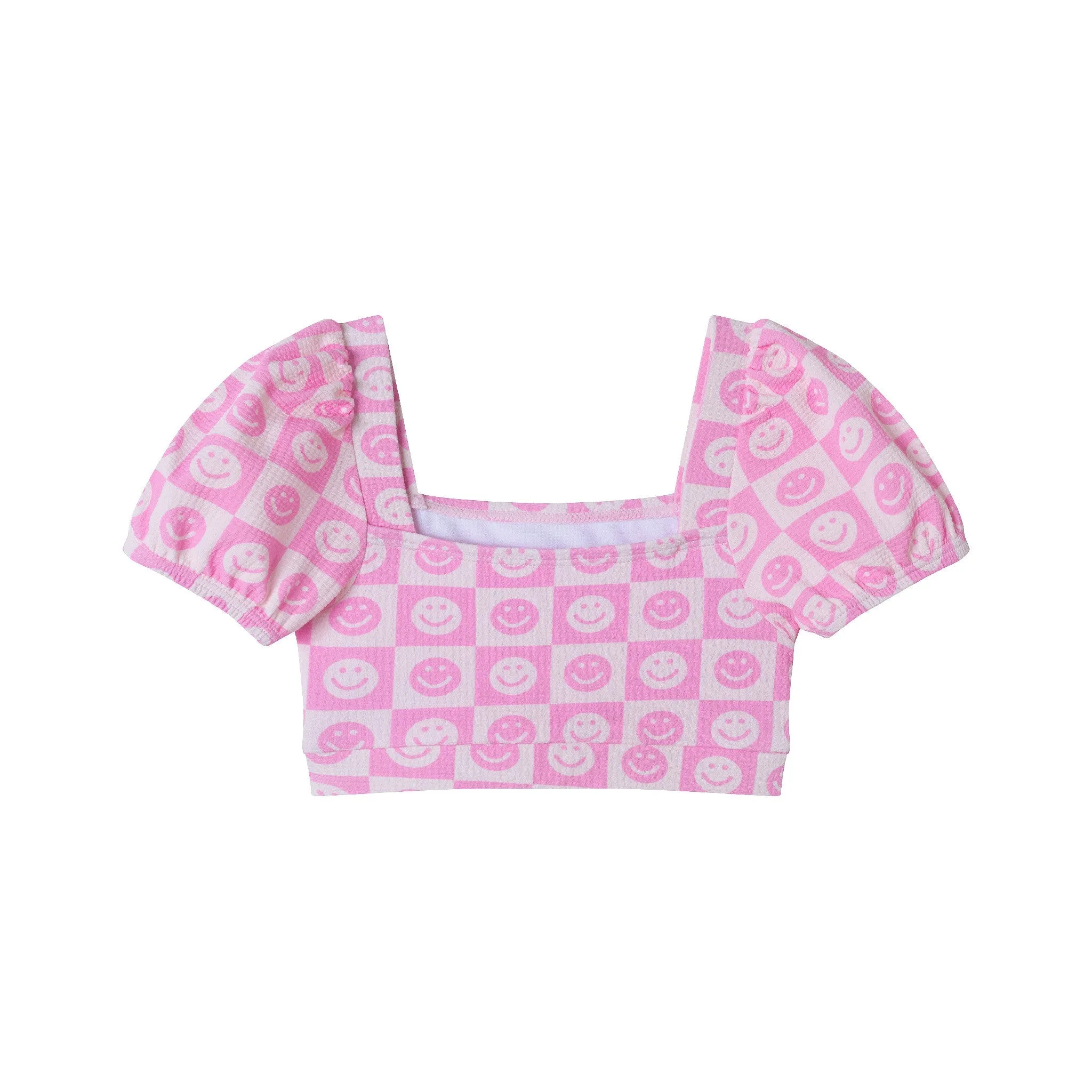 Kinder (2-6x) Bikini Badeanzug-Set | Rosa Smiley Babykids_Andy-Evan