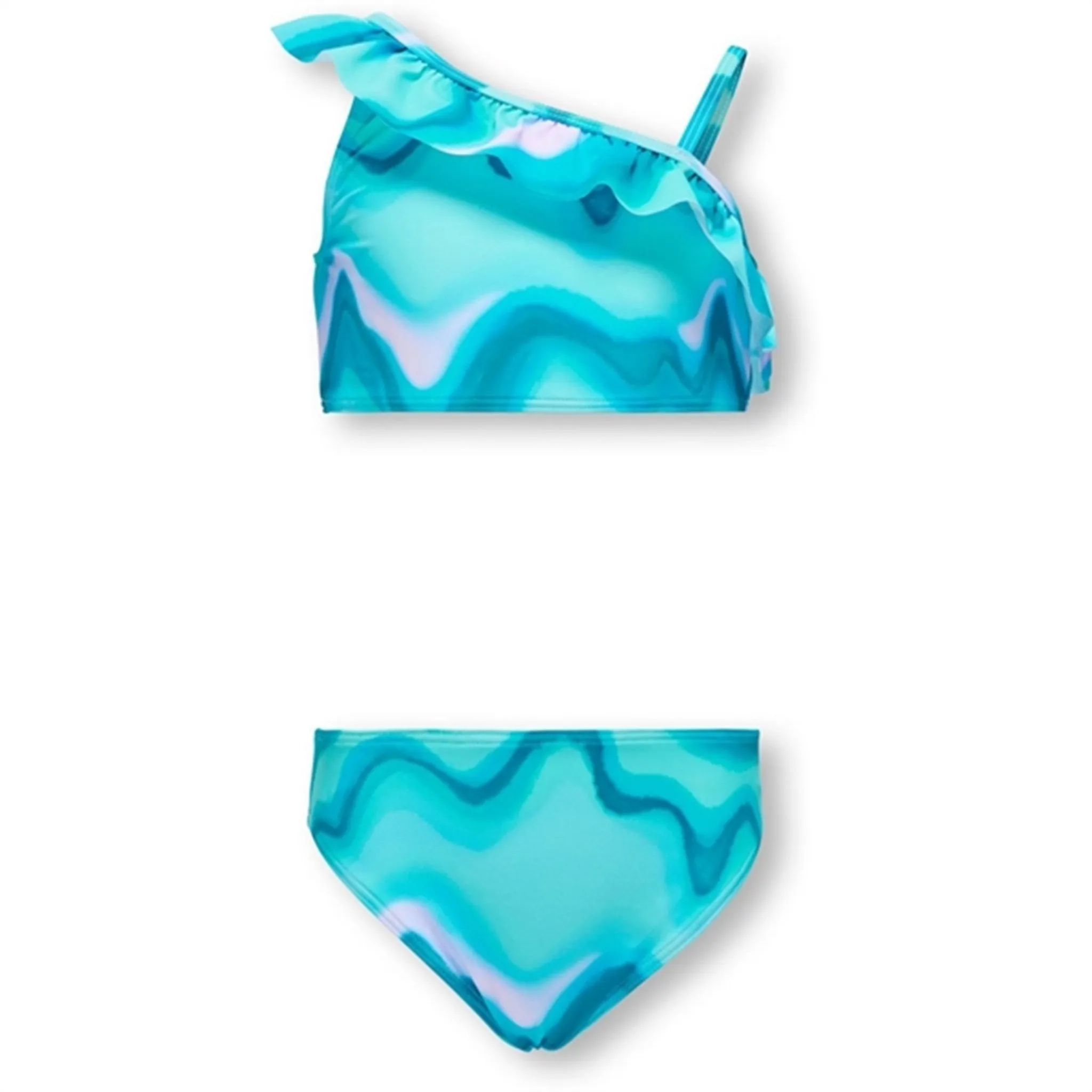 Kids ONLY Spa Retreat / Aqua Waves Laura Ein-Schulter-Bikini Nur für Kinder