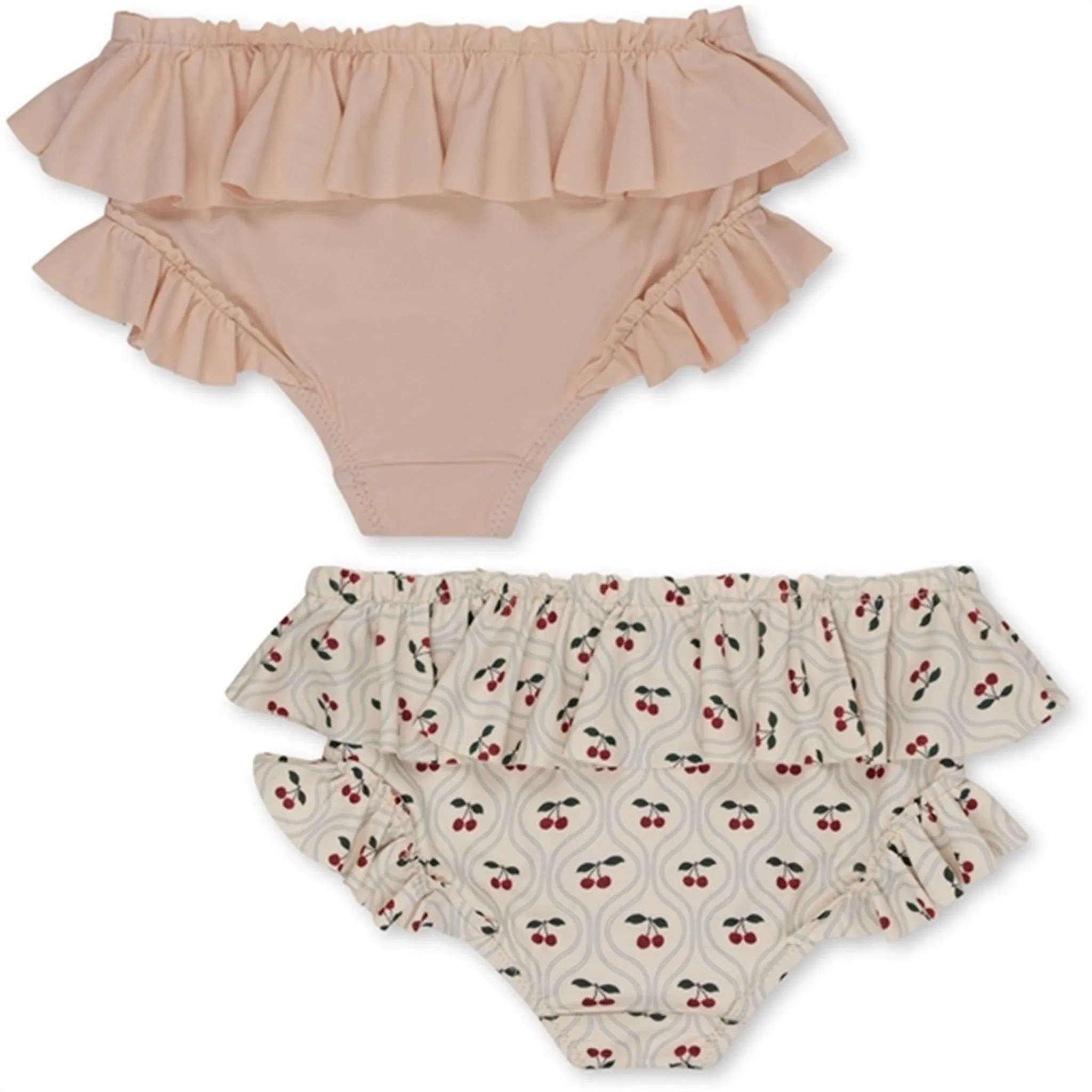 Konges Sløjd Manuca 2er-Pack Rüschen-Bikinihöschen mit Kirschmotiv Konges Sloejd