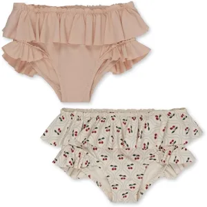 Konges Sløjd Manuca 2er-Pack Rüschen-Bikinihöschen mit Kirschmotiv Konges Sloejd