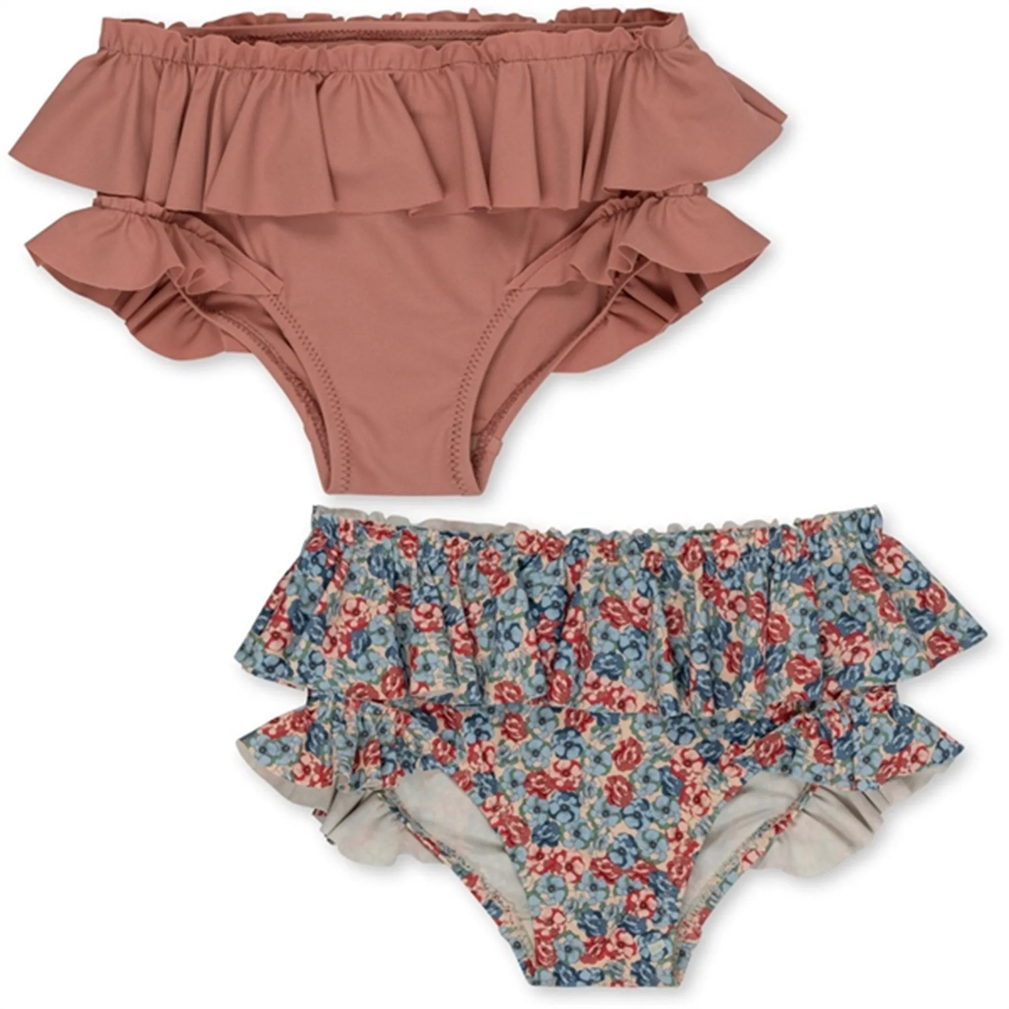 Konges Sløjd Manuca 2er-Pack Rüschen-Bikini-Höschen Rosie Blau Konges Sloejd
