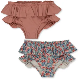 Konges Sløjd Manuca 2er-Pack Rüschen-Bikini-Höschen Rosie Blau Konges Sloejd