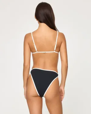 Kourt Bikini Bottom - Schwarz-Creme