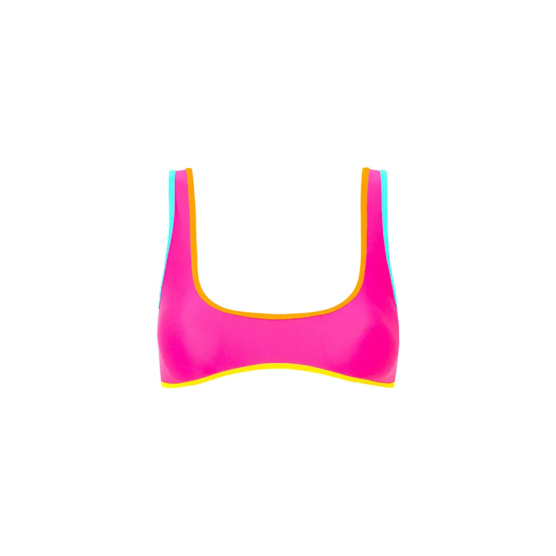 KULANI KINIS Bind Slim Scoop Bikini-Oberteil - Konfetti