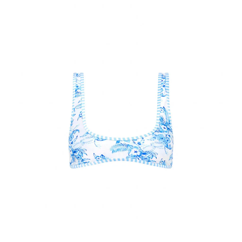 KULANI KINIS Bind Slim Scoop Bikini-Oberteil - Vintage Paradise