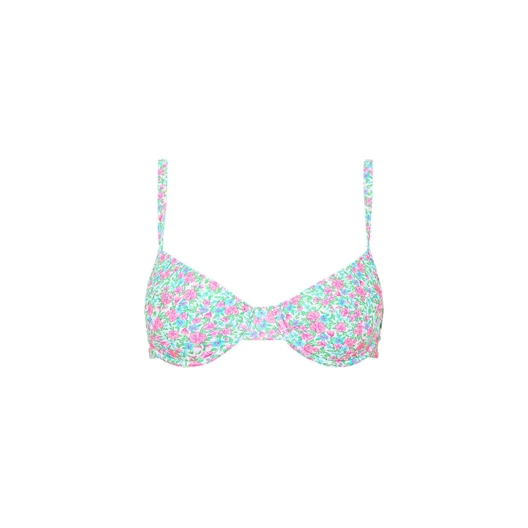KULANI KINIS Verspielter Unterbüsten-Bikini-Oberteil - Süße Erbse
