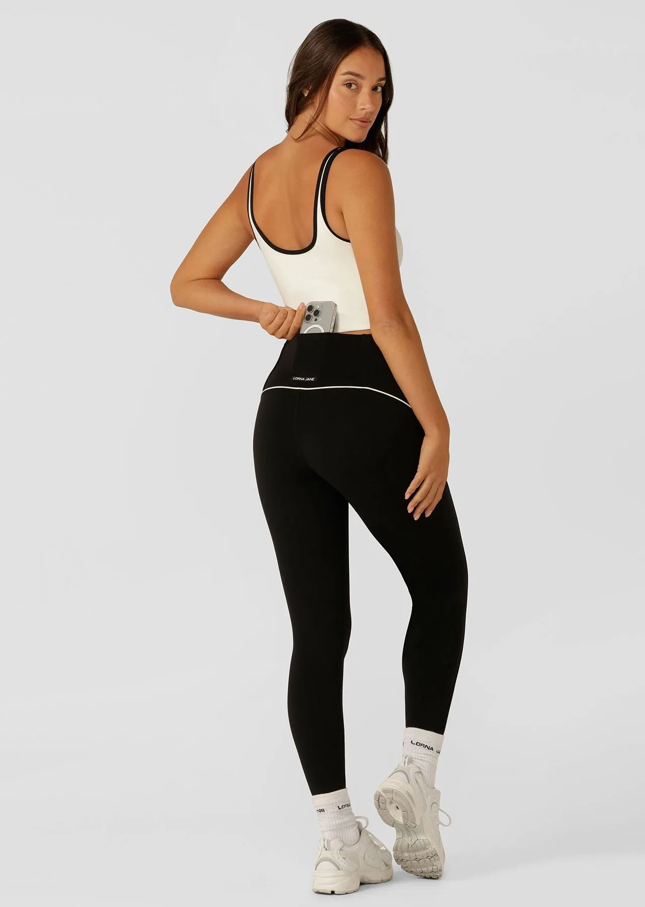 Lorna Jane Kleidung Pipe Dream Ganzbeinige Leggings | Schwarz