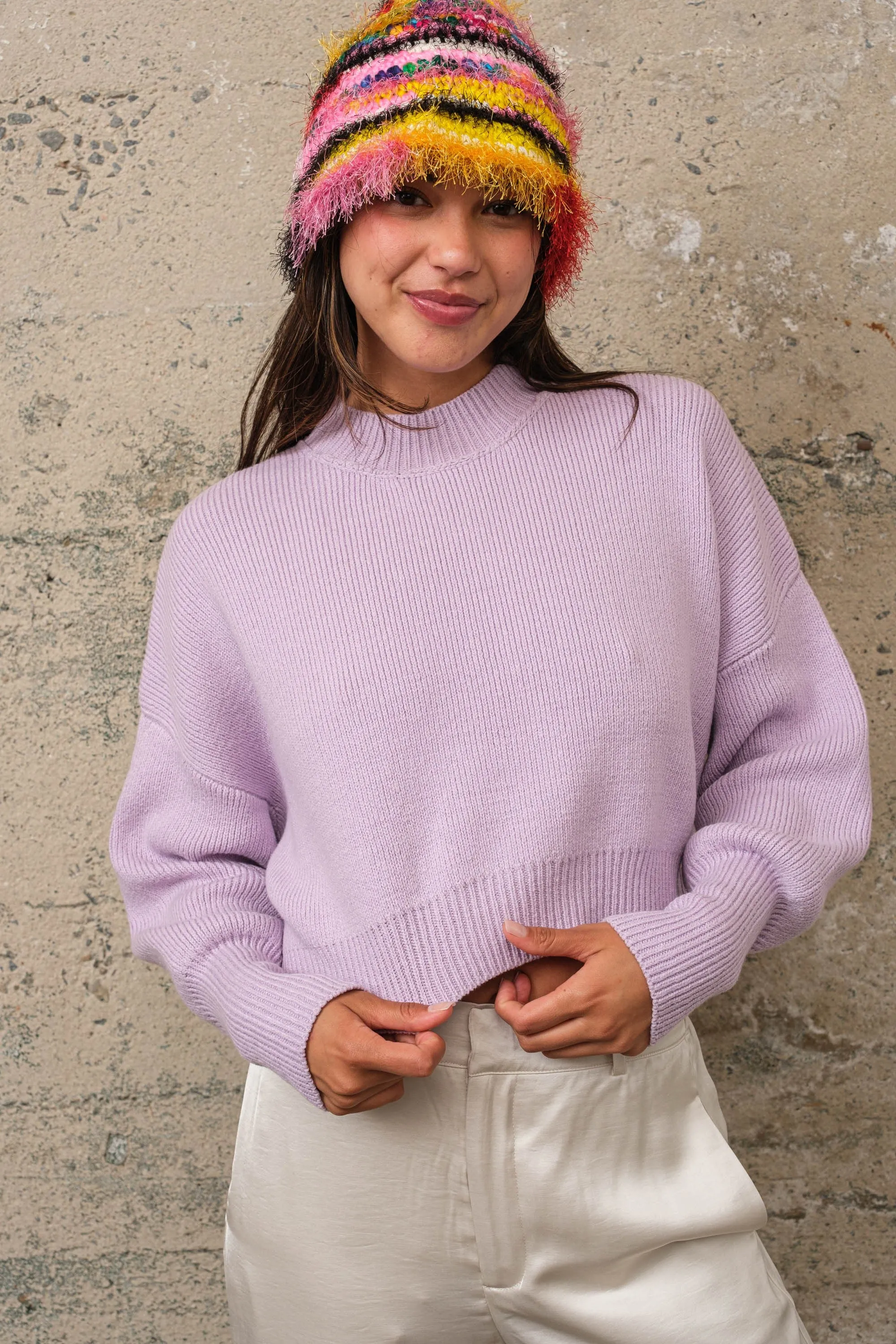 Macha Lilacs Crop-Pullover