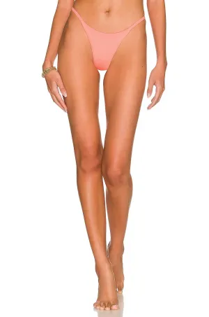 Micro Mini Reversibles Bikini-Unterteil in Korallenpfingstrose