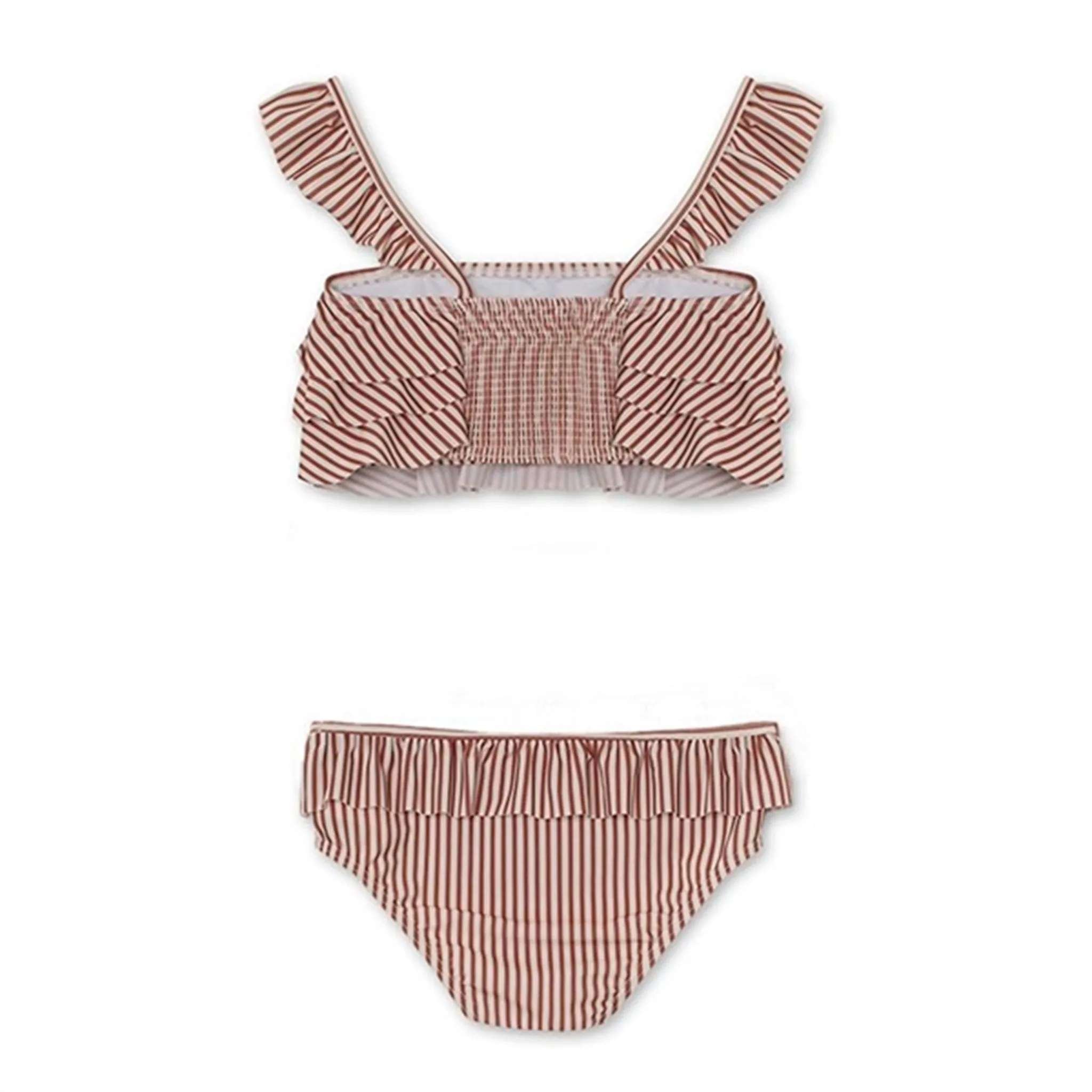 MINI A TURE Guilia Gedruckter UV50 Bikini Eichelbraun Gestreift Babykids_Mini-A-Ture
