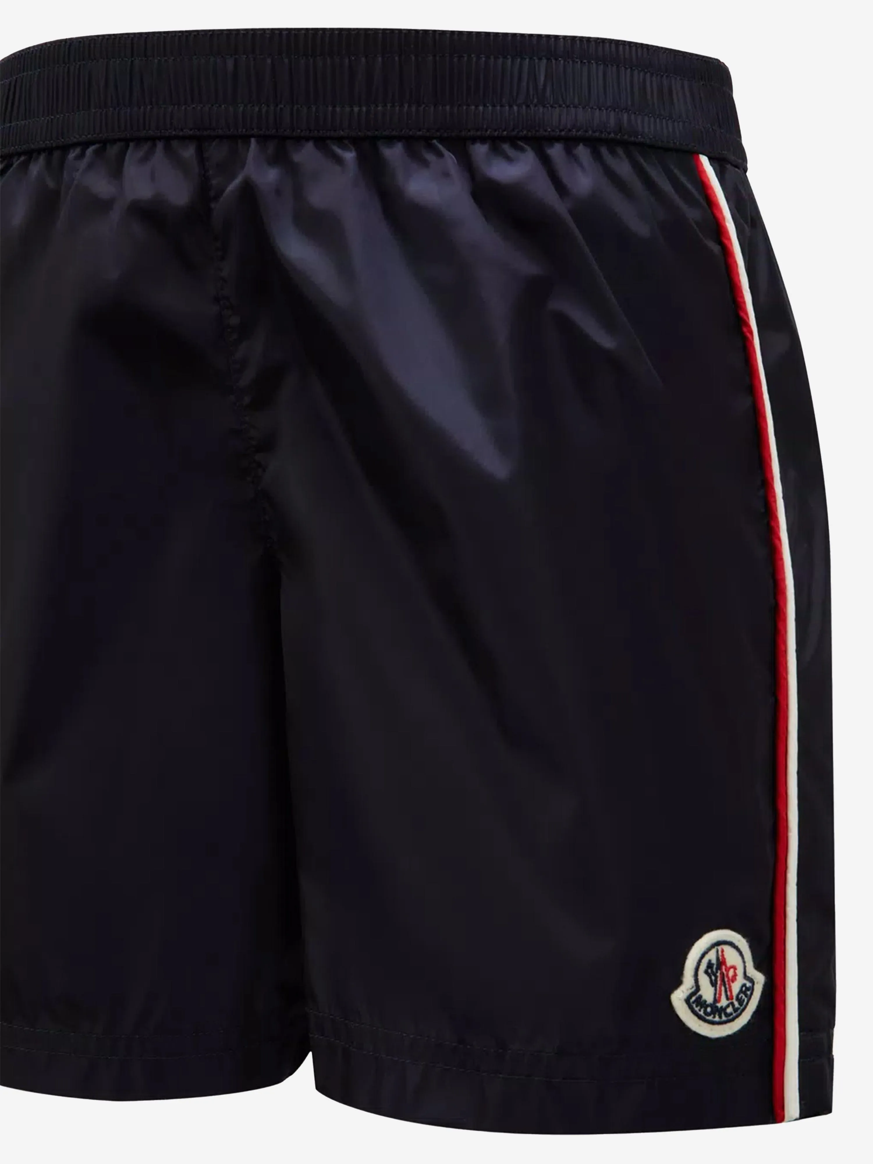 Moncler Enfant Jungen Logo Badeshorts in Marine