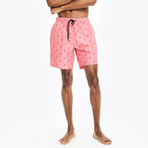 Nautica Herren Große & Hohe Größen Bedruckte Schnelltrocknende Badehose Teaberry Nautica