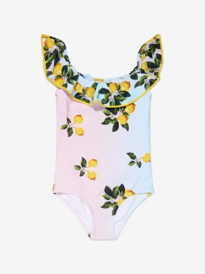 Nessi Byrd Mädchen Siera Off-Shoulder Badeanzug in Mehrfarbig