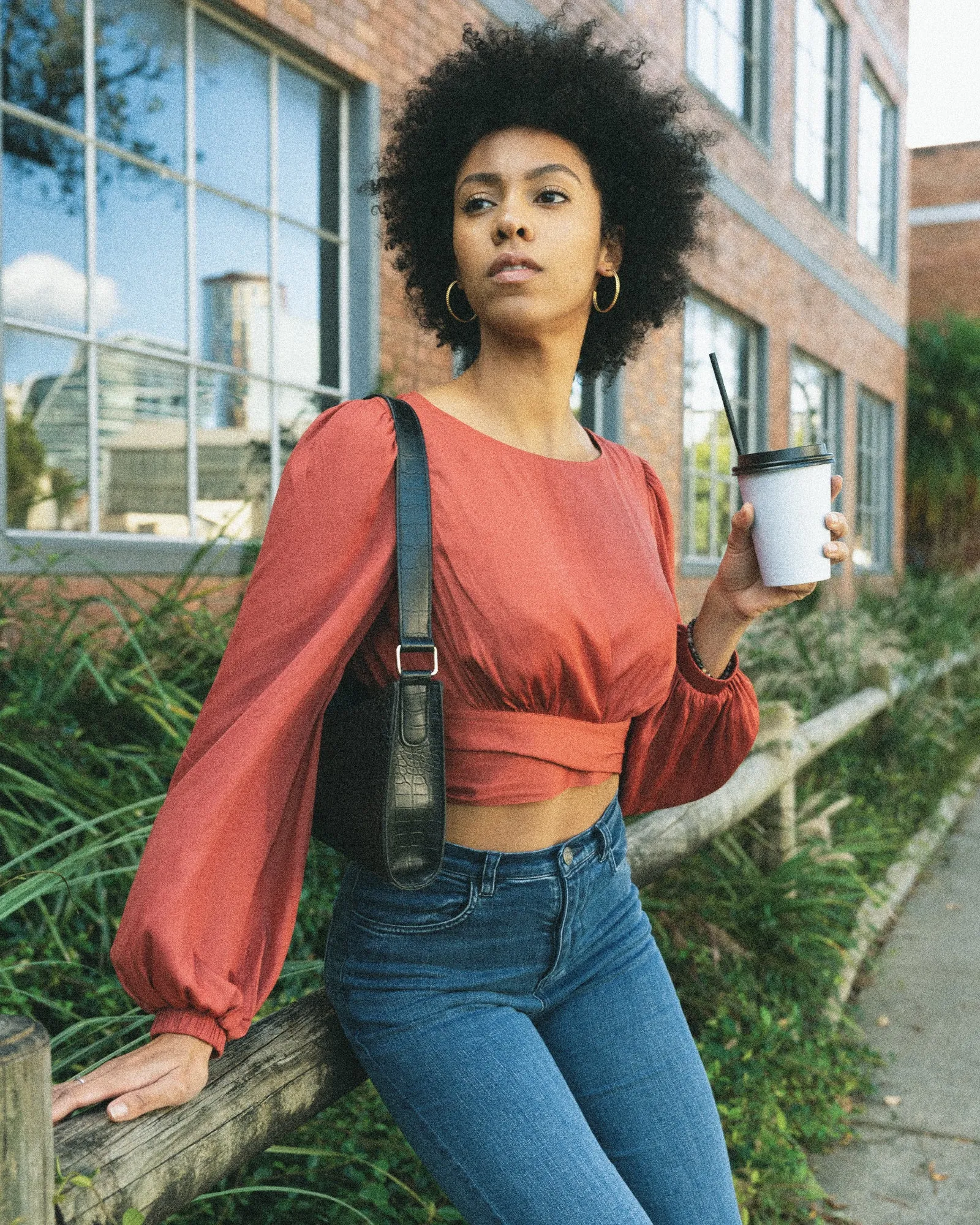 No Way Home Cropped Top - Terrakotta ENDVerkauf