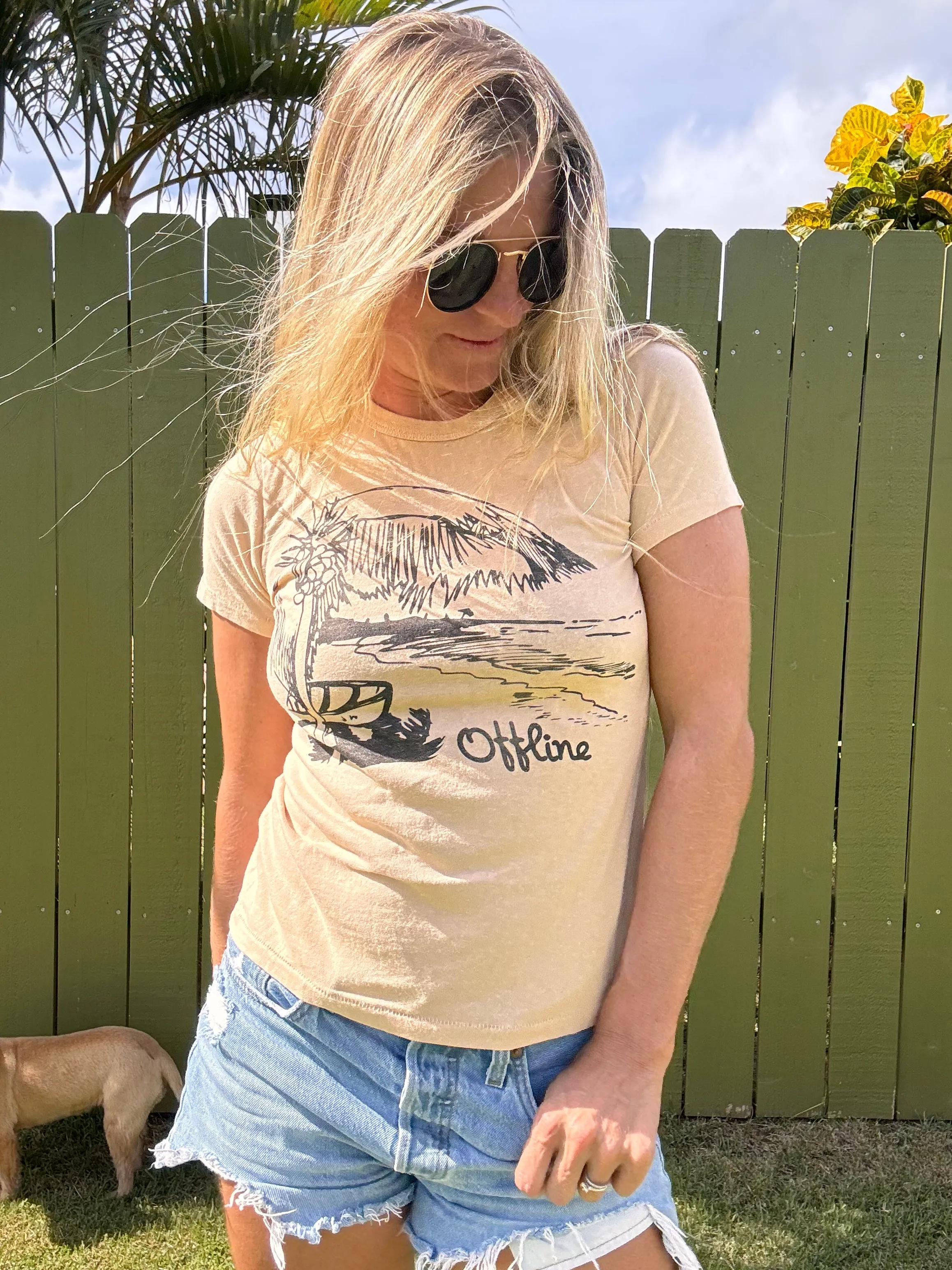 Offline gewaschenes T-Shirt