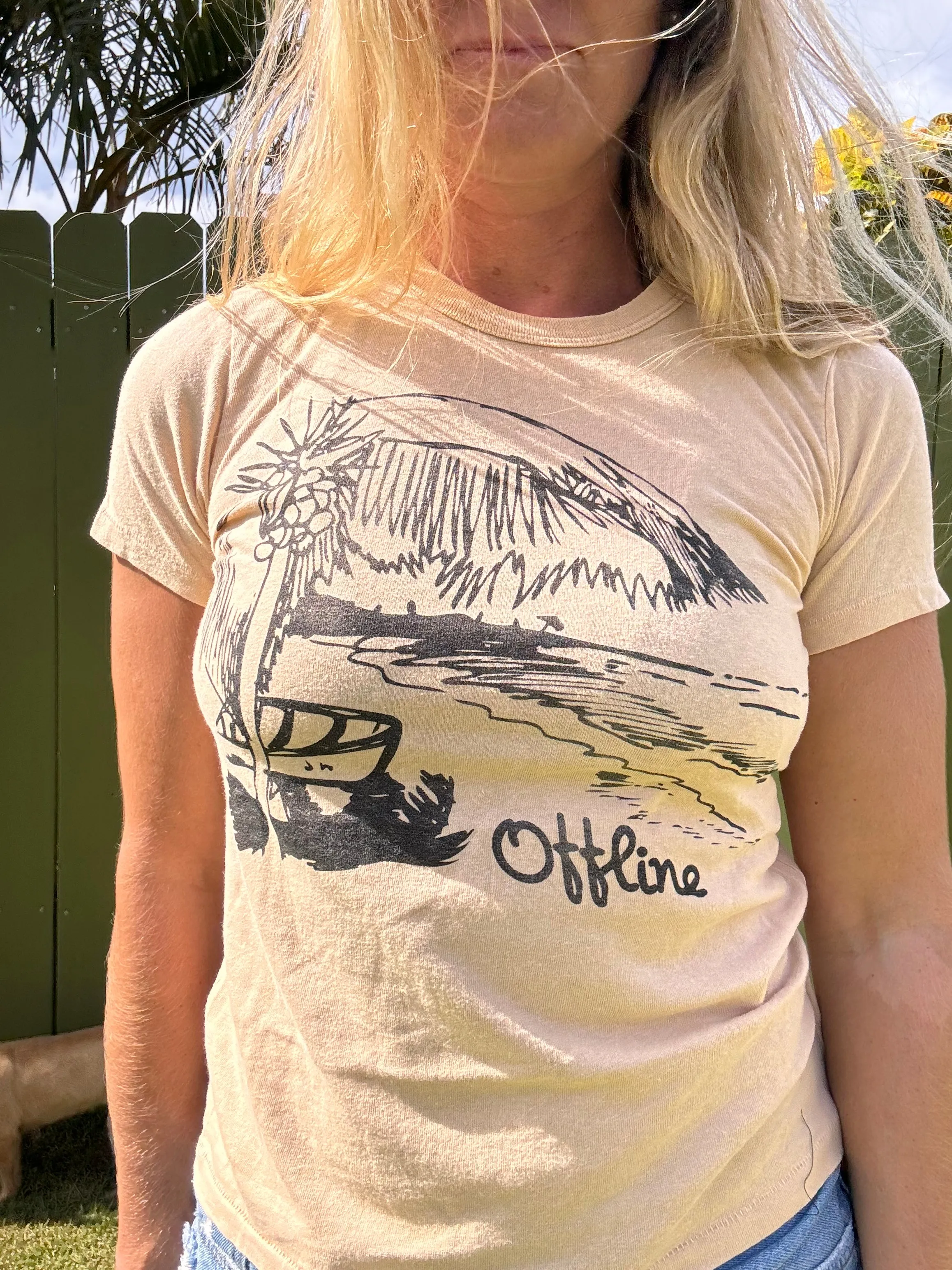 Offline gewaschenes T-Shirt