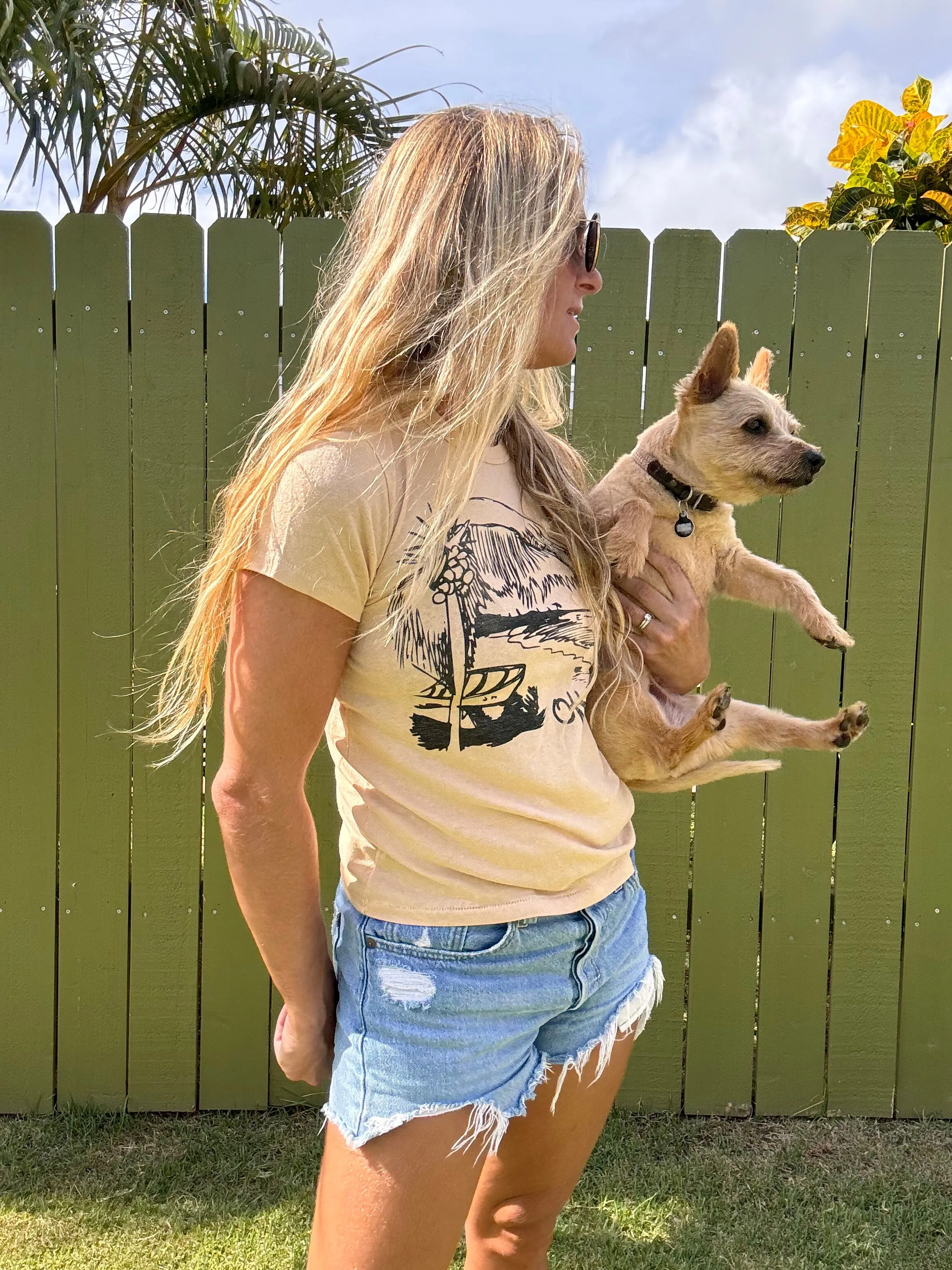 Offline gewaschenes T-Shirt