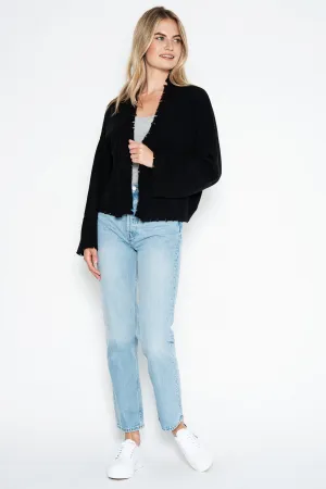 Ein grauer Tag | Porter Kaschmir offener Cardigan