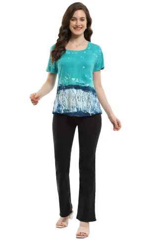 PARSLEY & SAGE CHANDA TOP - BLAU MULTI