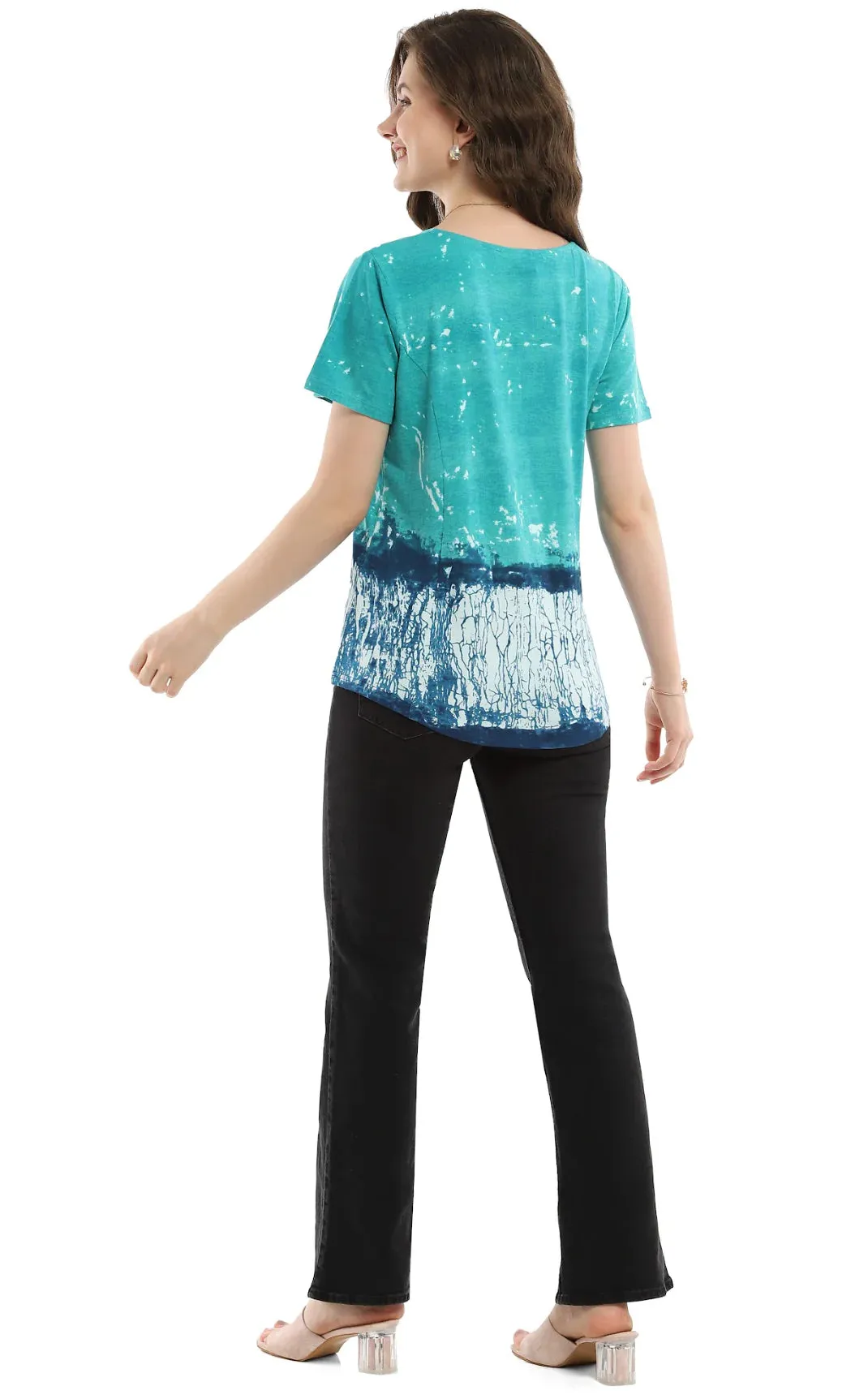 PARSLEY & SAGE CHANDA TOP - BLAU MULTI