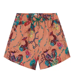 Paul Smith Badeshorts Kraken Orange Kleidung Paul Smith