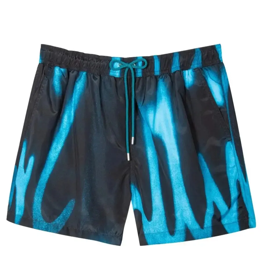 Paul Smith Badeshorts Air Brush Logo Schwarz Bekleidung Paul Smith