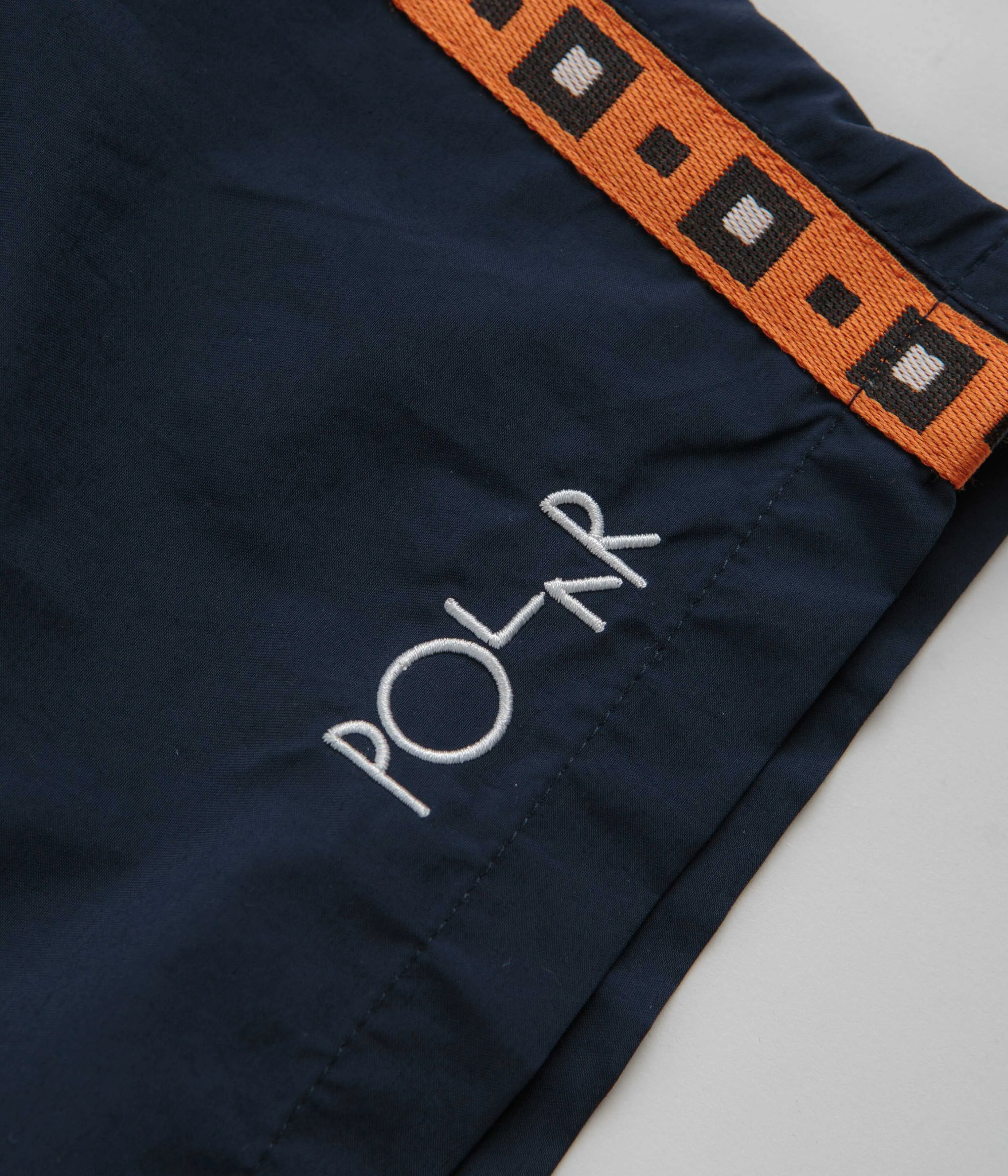 Polar Square Streifen Badehose - Marine / Orange Polar Kleidung