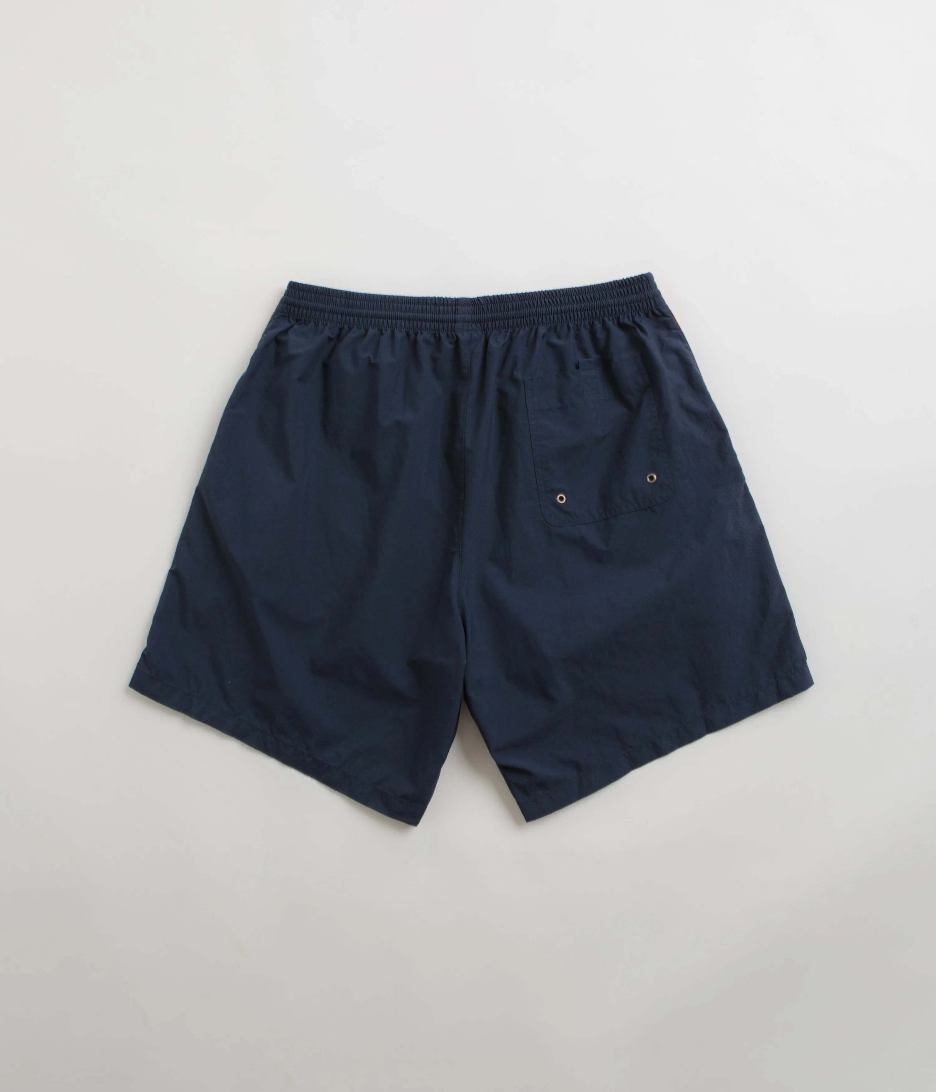 Polar Square Streifen Badehose - Marine / Orange Polar Kleidung