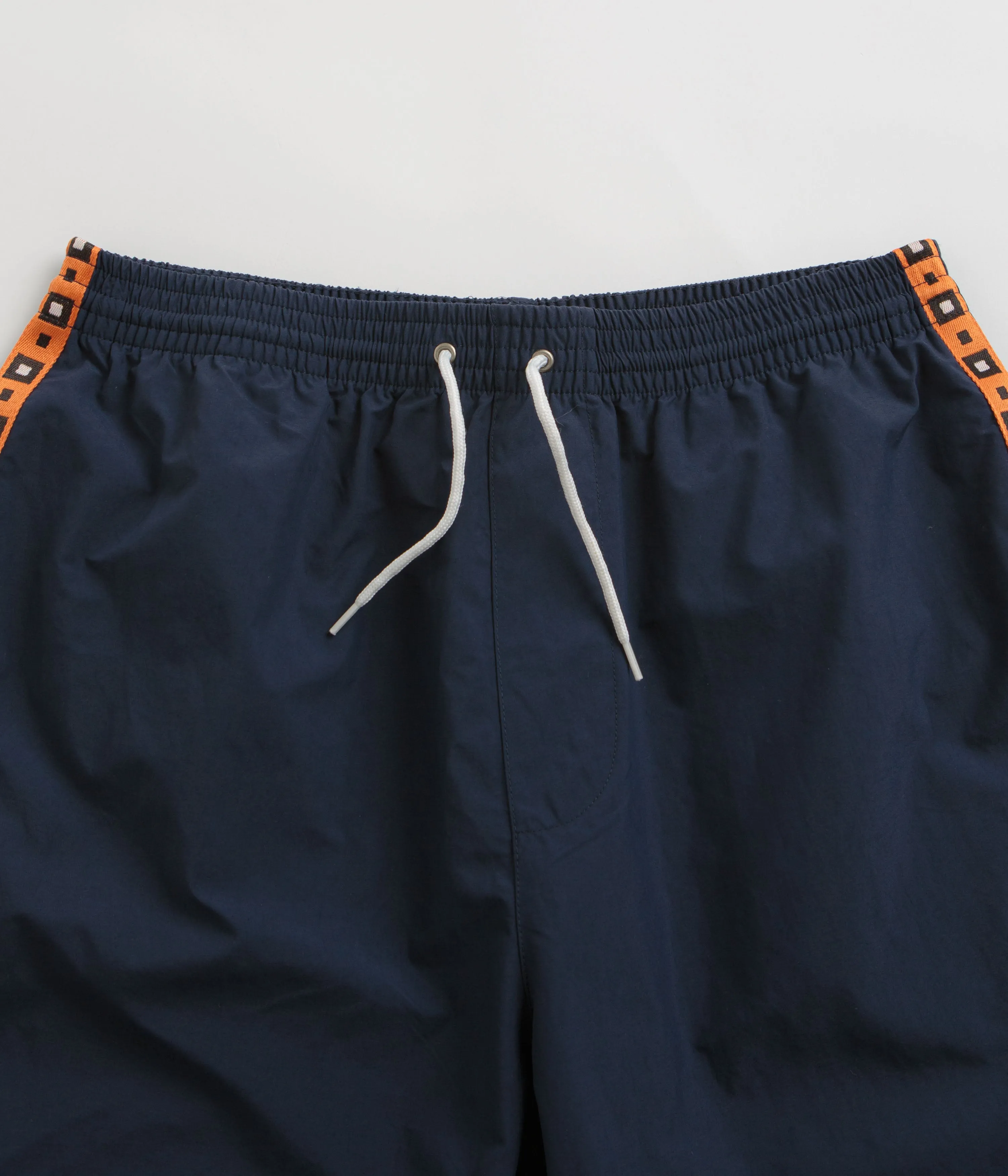 Polar Square Streifen Badehose - Marine / Orange Polar Kleidung