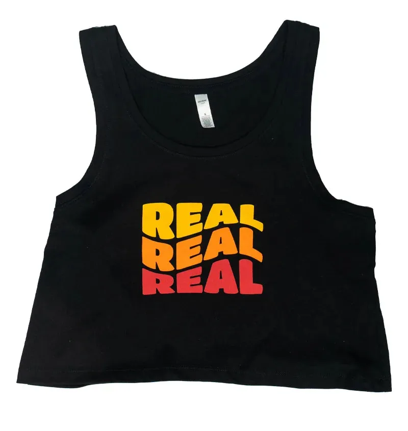 REAL Triple Wave Tank-Schwarz