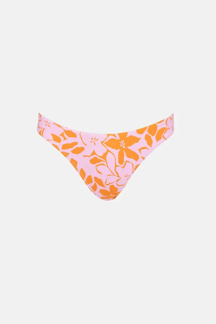 RHYTHM Bora Bora Blumen-Hochschnitt-Hose - Pink