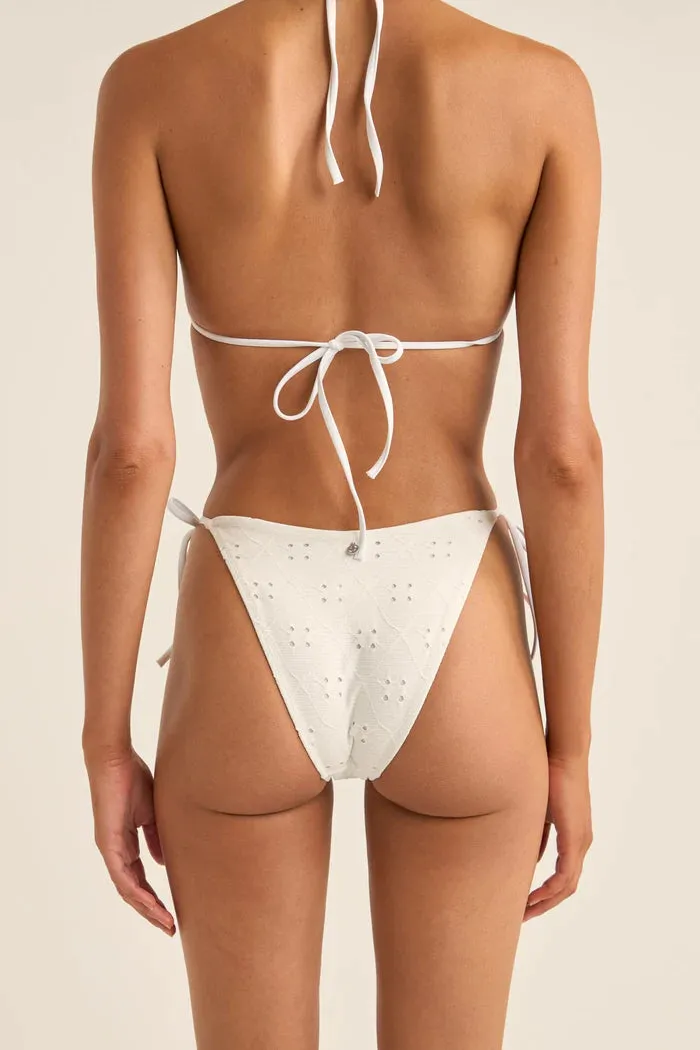 RHYTHM Brighton Ösen-Bindung Seitlich Hoher Schnitt Bikini-Unterteil