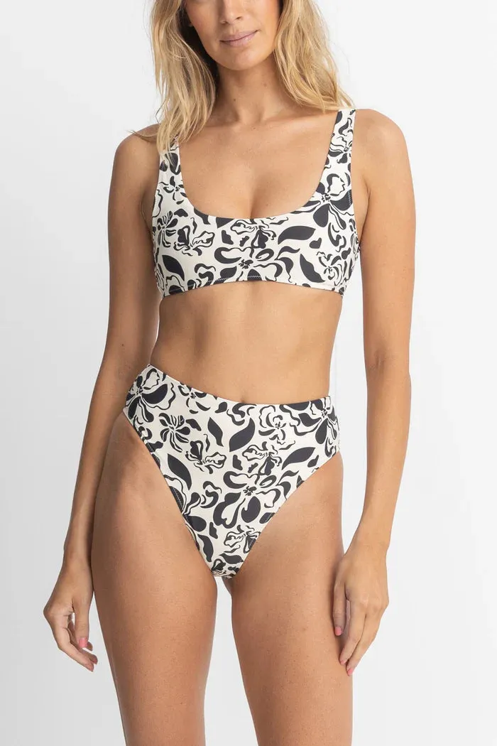 RHYTHM Sundance Blumen-Crop-Bikini-Oberteil