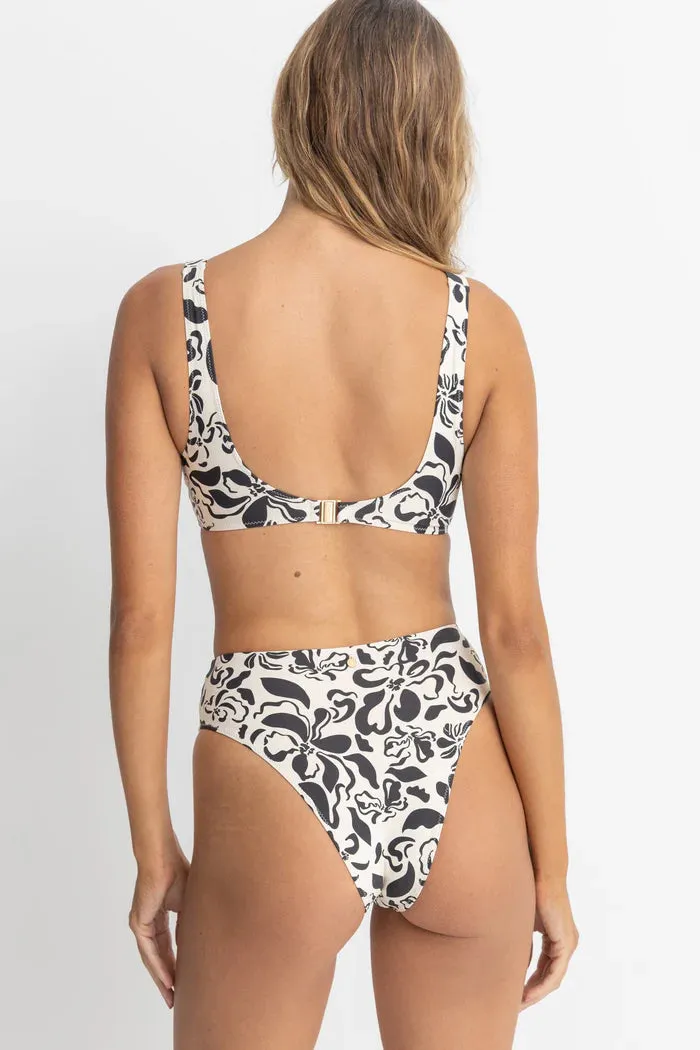 RHYTHM Sundance Blumen-Crop-Bikini-Oberteil