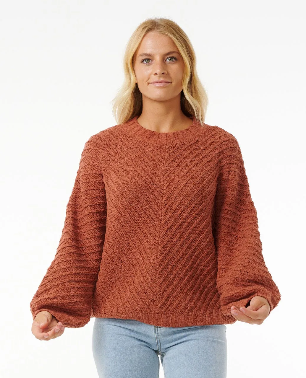 Rip Curl Classic Surf Strick-Pullover-Rost