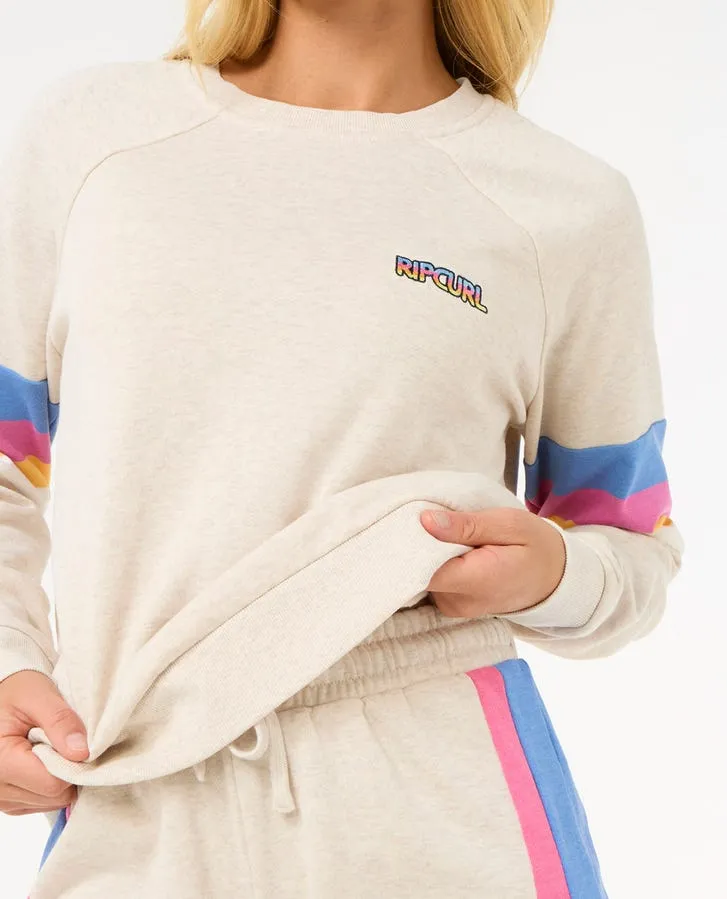 Rip Curl Las Dalias Colorblock Shorts - Haferflocken Melange
