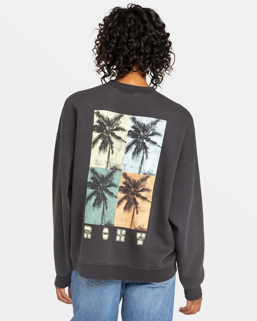 Roxy Lineup Übergroßes Crew C Sweatshirt-Phantom