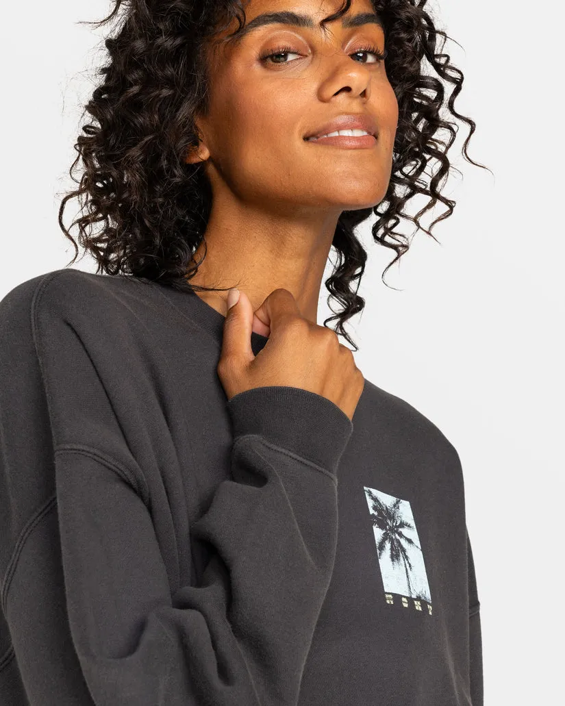 Roxy Lineup Übergroßes Crew C Sweatshirt-Phantom