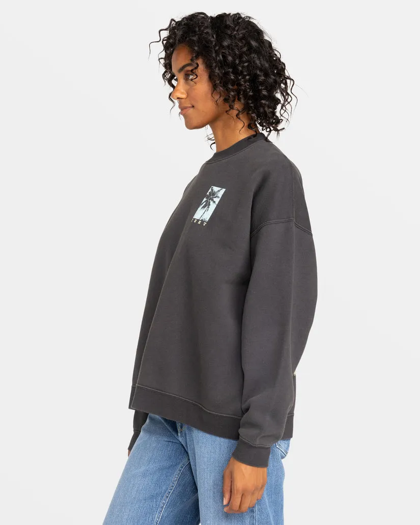 Roxy Lineup Übergroßes Crew C Sweatshirt-Phantom