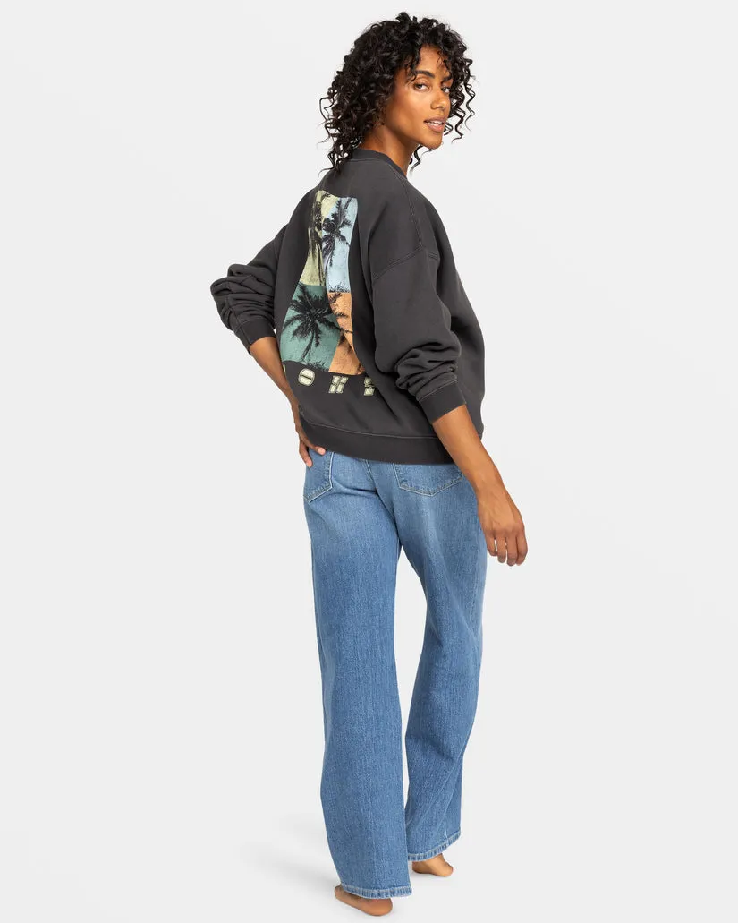 Roxy Lineup Übergroßes Crew C Sweatshirt-Phantom