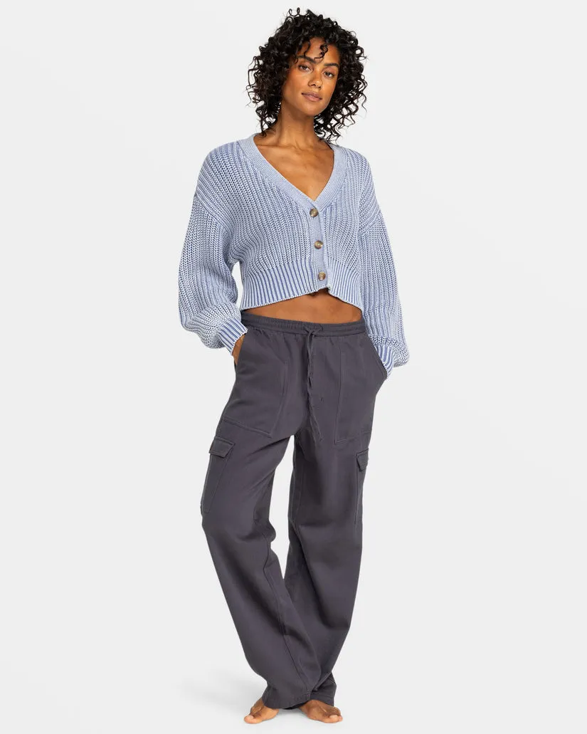 Roxy Sundaze Washed Sweater-Infinity Blau