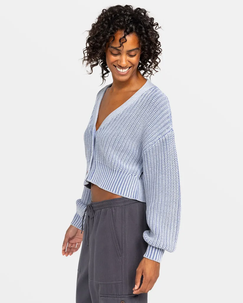 Roxy Sundaze Washed Sweater-Infinity Blau